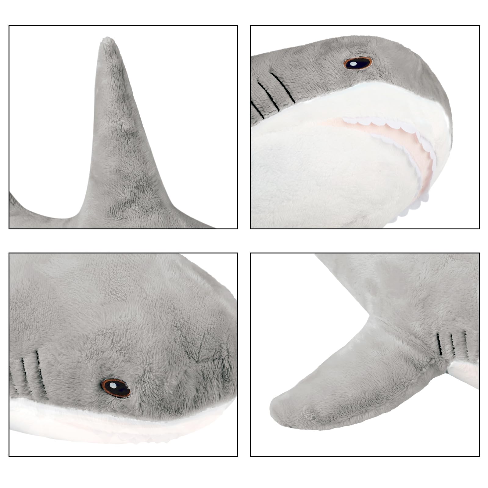Amazon.co.jp: MUPI サメのぬいぐるみ ぬいぐるみ 31インチ かわいい